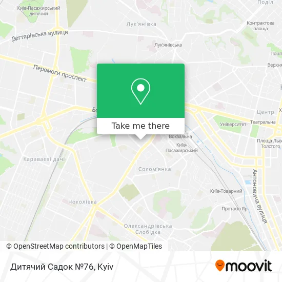 Карта Дитячий Садок №76
