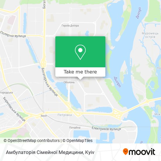 Амбулаторія Сімейної Медицини map