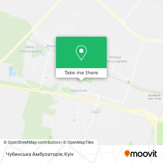 Чубинська Амбулаторія map