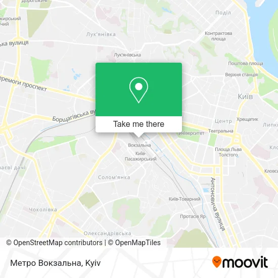 Метро Вокзальна map