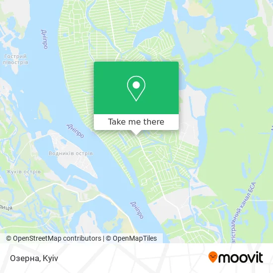Озерна map