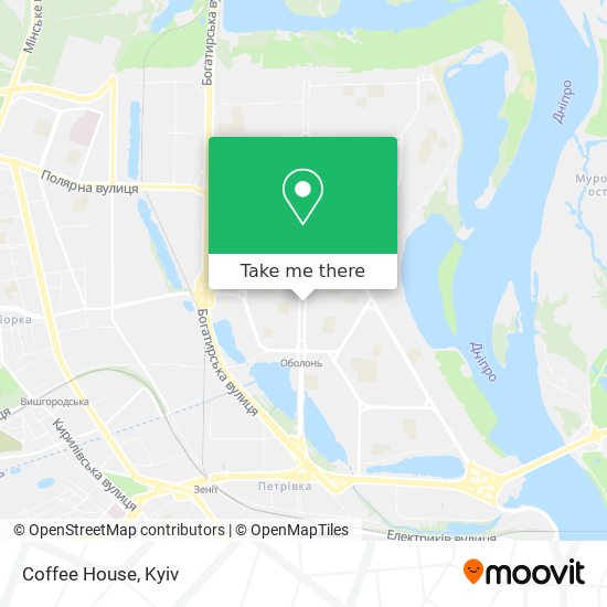Карта Coffee House