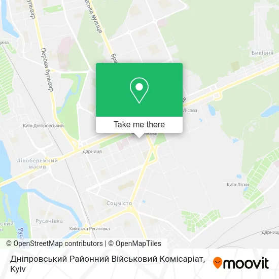 Карта Дніпровський Районний Військовий Комісаріат