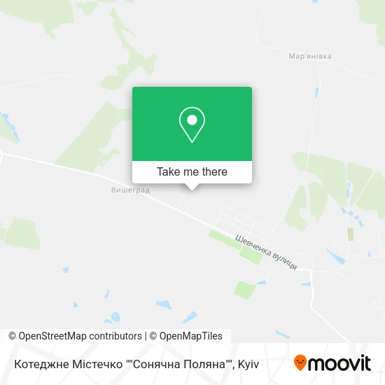 Карта Котеджне Містечко ""Сонячна Поляна""