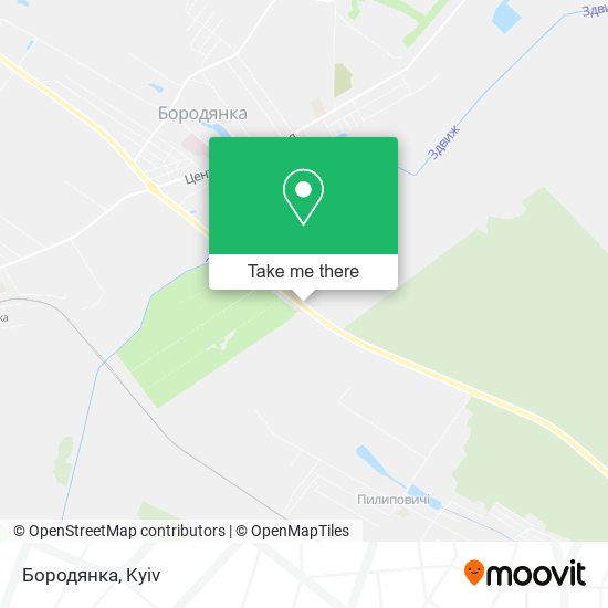 Карта Бородянка