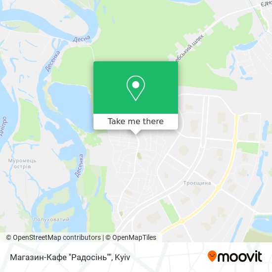 Магазин-Кафе ''Радосінь"" map