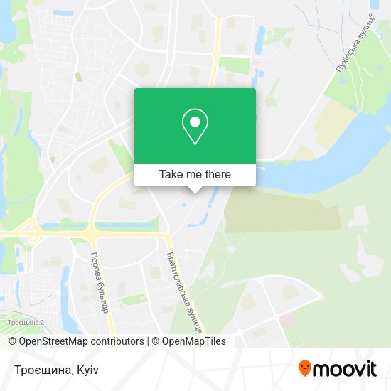 Карта Троєщина