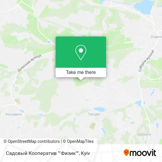 Карта Садовый Кооператив ""Физик""