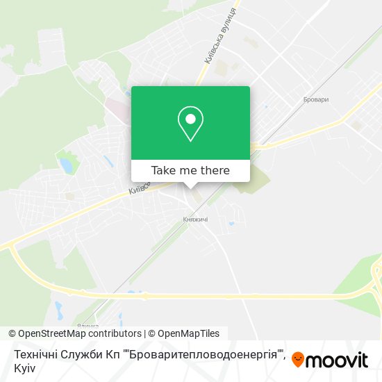 Технічні Служби Кп ""Броваритепловодоенергія"" map