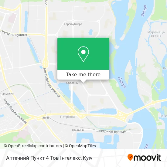 Карта Аптечний Пункт 4 Тов Інтелекс