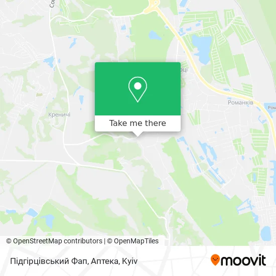 Підгірцівський Фап, Аптека map