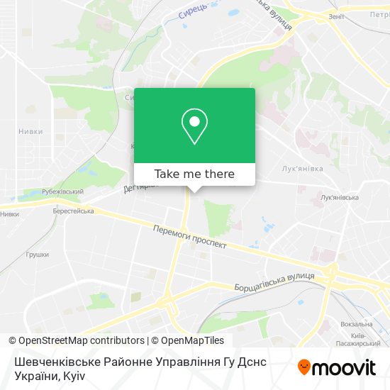 Шевченківське Районне Управління Гу Дснс України map