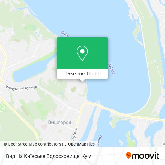 Вид На Київське Водосховище map