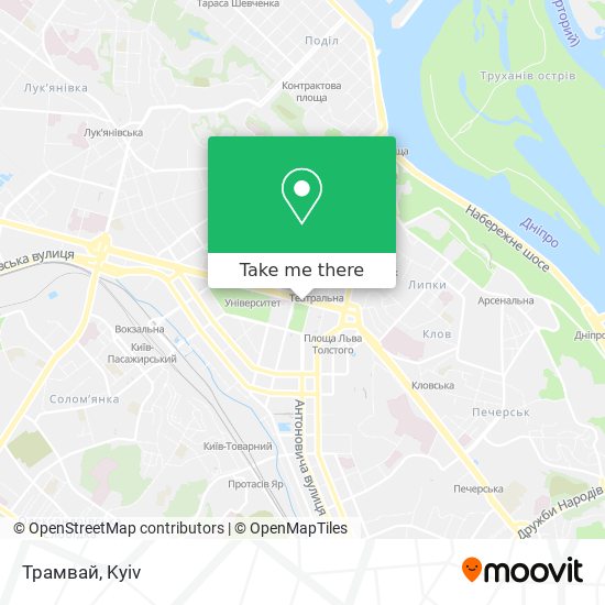 Трамвай map