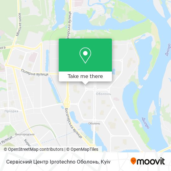 Сервісний Центр Iprotechno Оболонь map