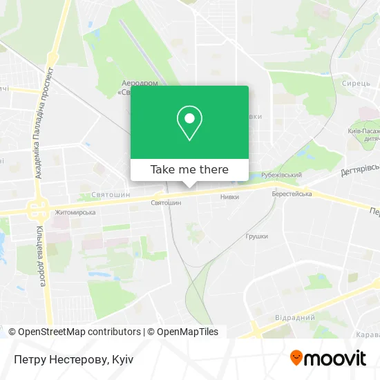 Карта Петру Нестерову