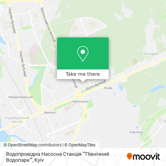 Водопровідна Насосна Станція ""Північний Водопарк"" map