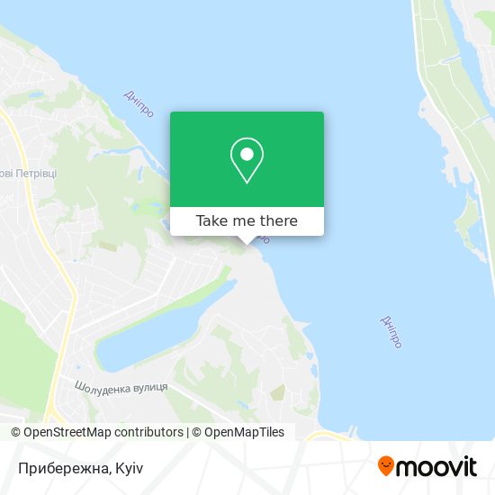 Прибережна map