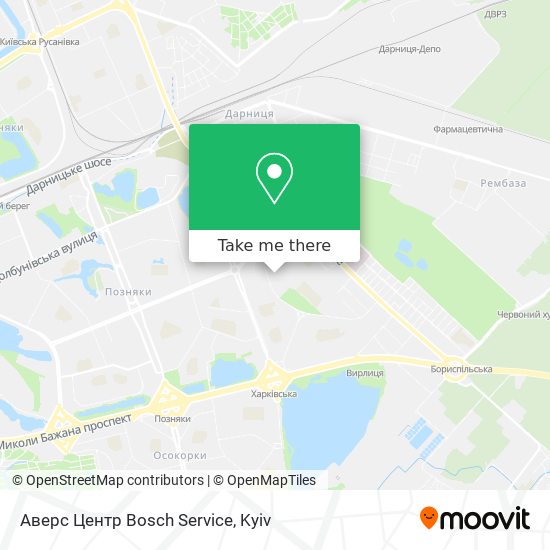 Аверс Центр Bosch Service map
