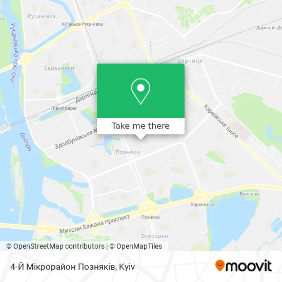 4-Й Мікрорайон Позняків map