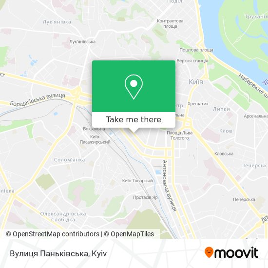 Карта Вулиця Паньківська