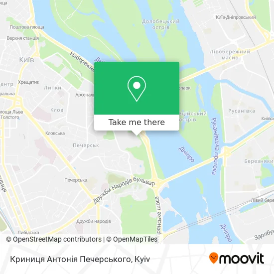 Криниця Антонія Печерського map