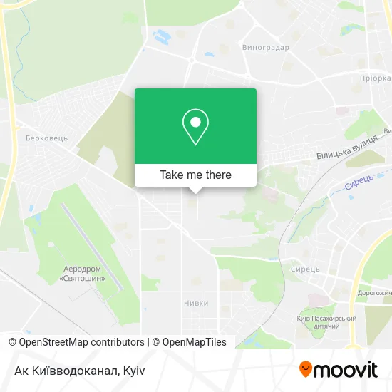 Карта Ак Київводоканал