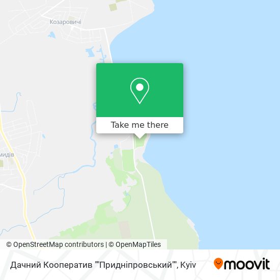 Карта Дачний Кооператив ""Придніпровський""