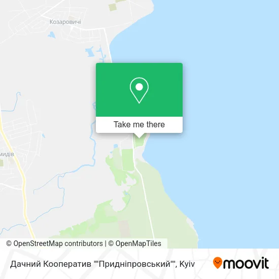 Карта Дачний Кооператив ""Придніпровський""