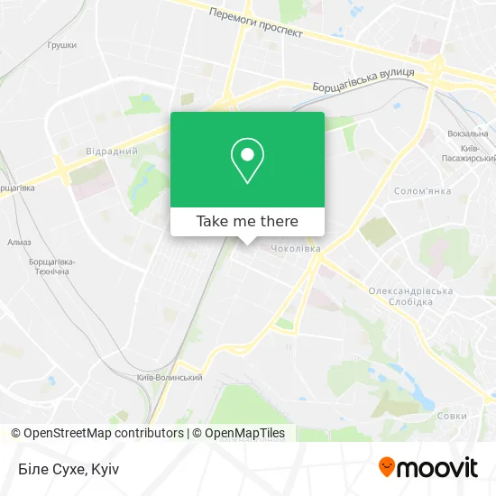 Біле Сухе map