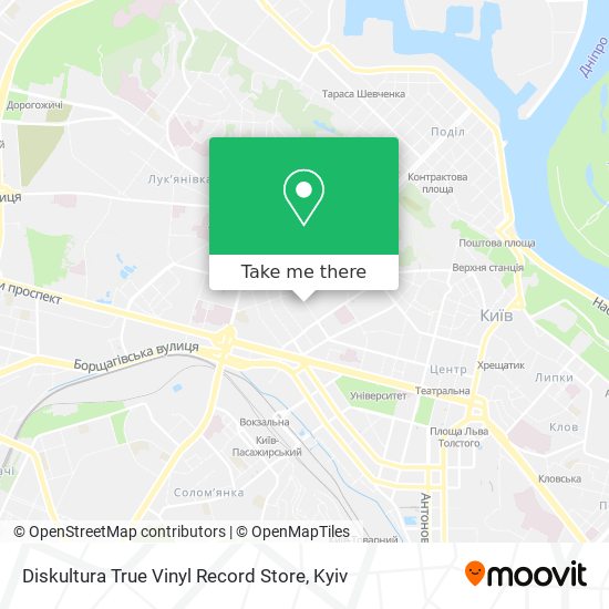 Diskultura True Vinyl Record Store map