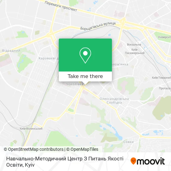 Карта Навчально-Методичний Центр З Питань Якості Освіти