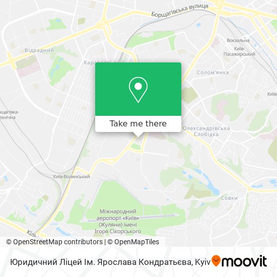 Юридичний Ліцей Ім. Ярослава Кондратьєва map