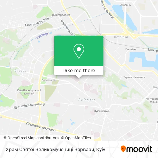 Храм Святої Великомучениці Варвари map