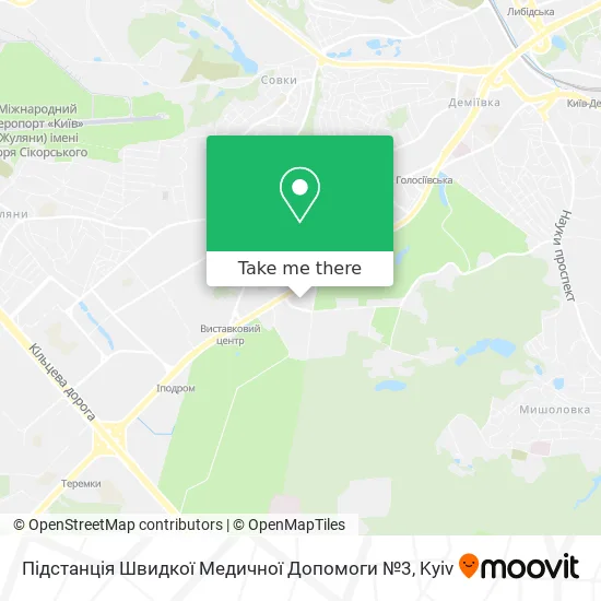 Підстанція Швидкої Медичної Допомоги №3 map