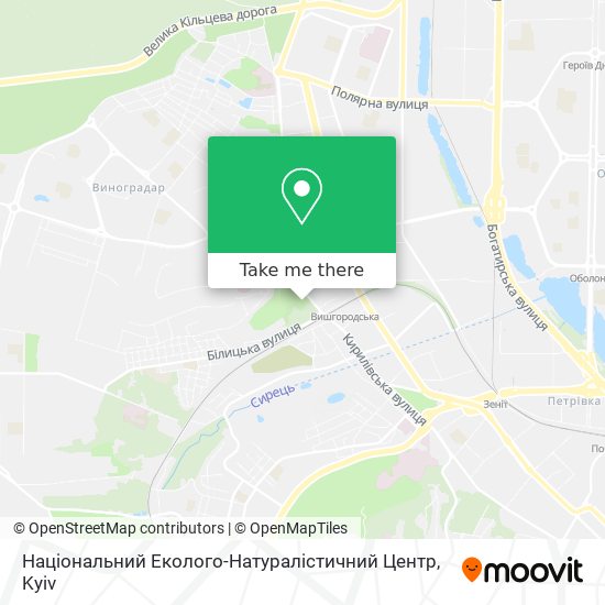 Національний Еколого-Натуралістичний Центр map