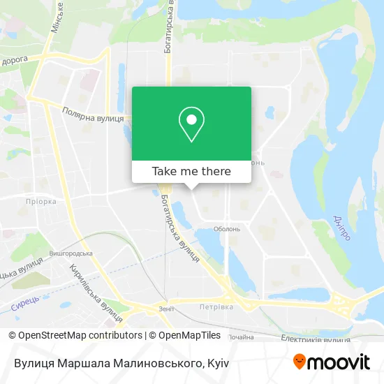 Вулиця Маршала Малиновського map