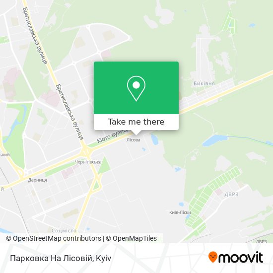 Карта Парковка На Лісовій