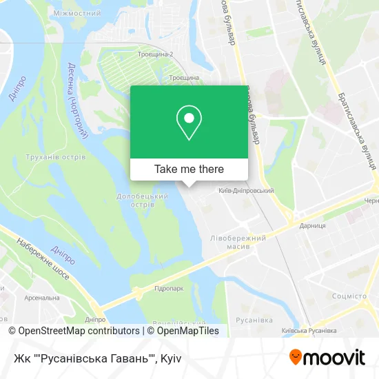 Карта Жк ""Русанівська Гавань""