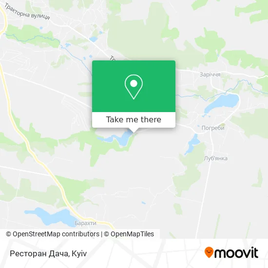 Карта Ресторан Дача