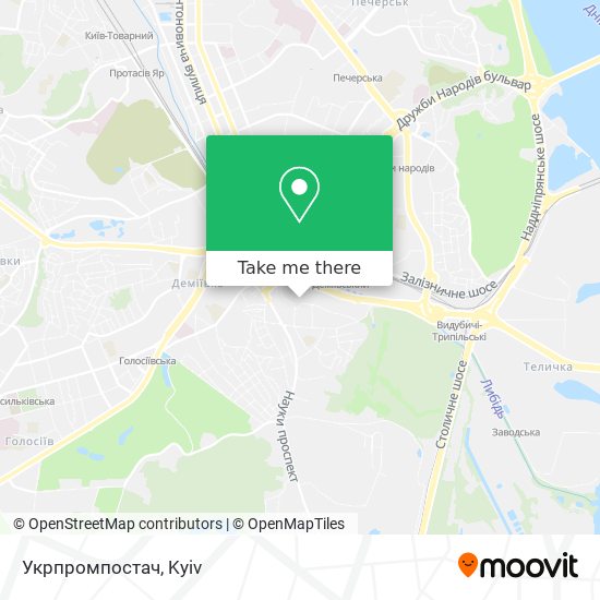 Карта Укрпромпостач