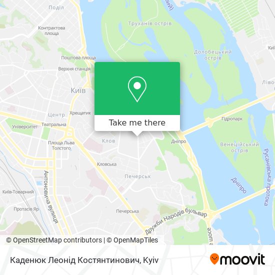 Каденюк Леонід Костянтинович map