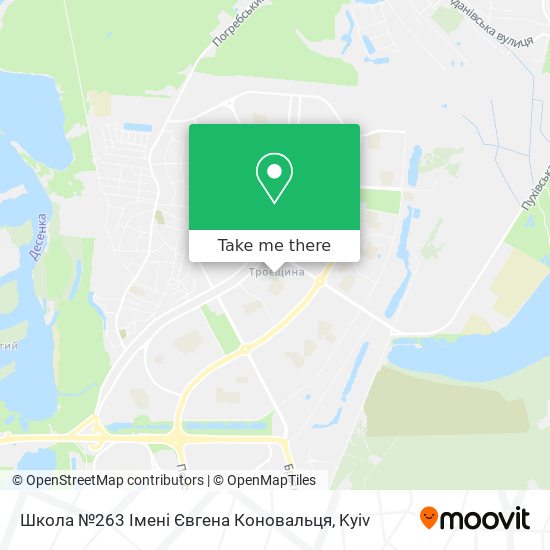 Школа №263 Імені Євгена Коновальця map