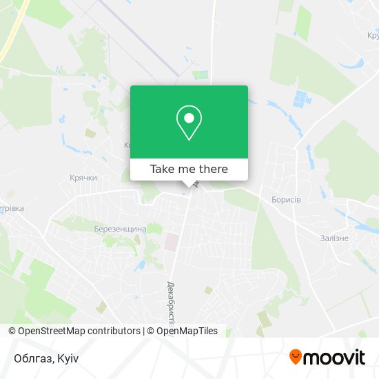 Карта Облгаз