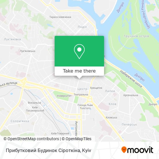 Карта Прибутковий Будинок Сіроткіна