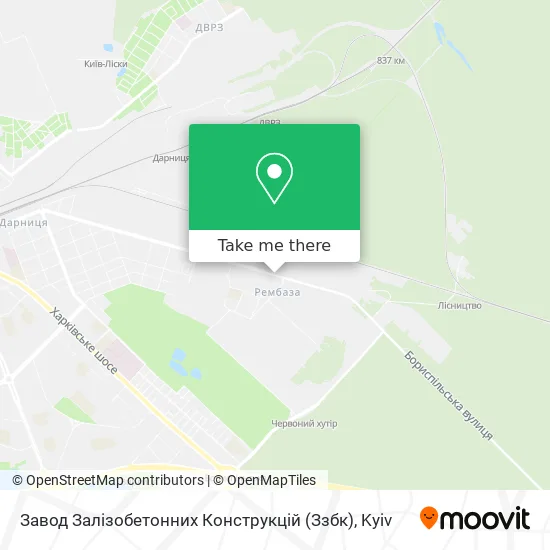 Завод Залізобетонних Конструкцій (Ззбк) map