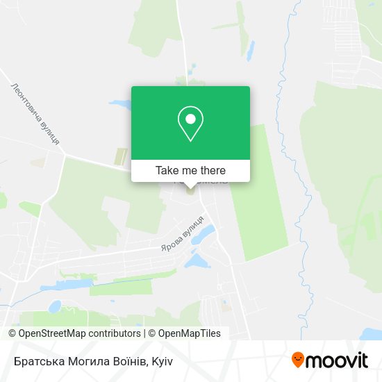 Карта Братська Могила Воїнів