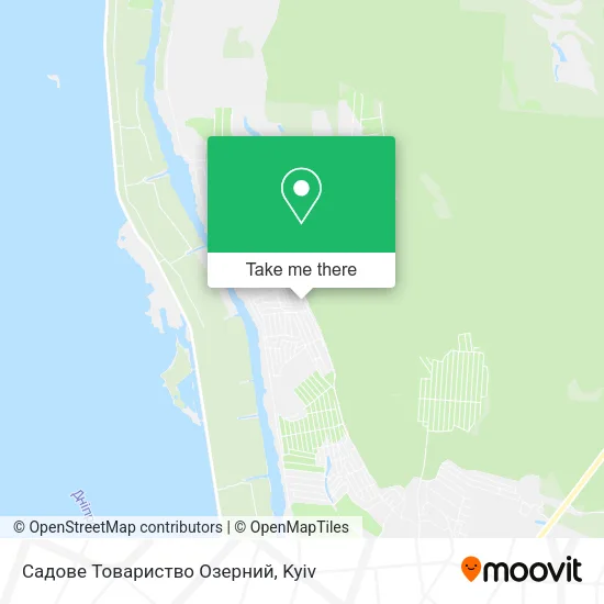 Карта Садове Товариство Озерний