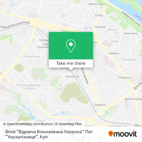 Філія ""Відомча Воєнізована Охорона"" Пат ""Укрзалізниця"" map