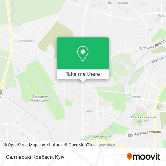 Карта Салтівські Ковбаси